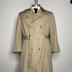 Hart Schaffner Marx Overcoat Double Breasted Tan